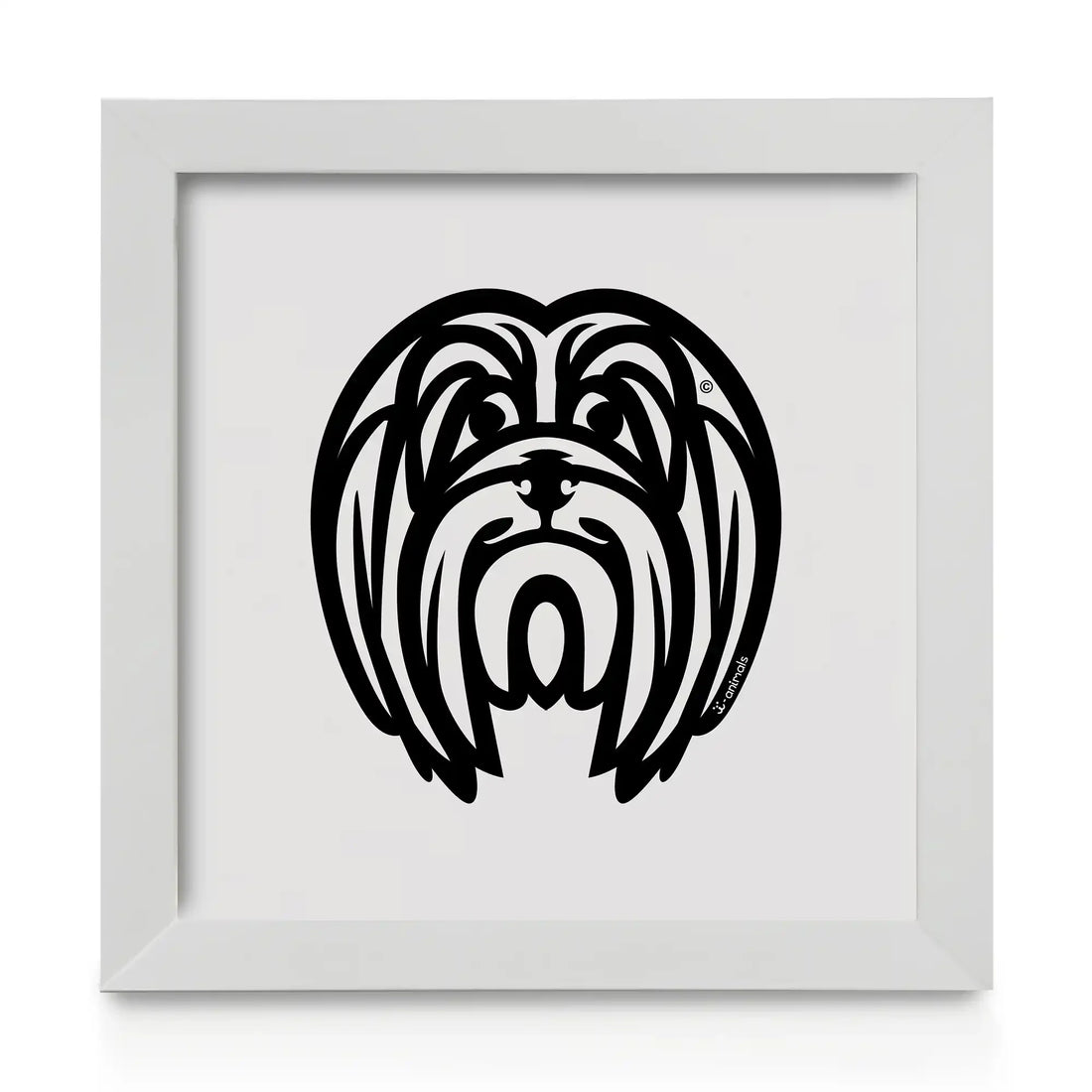Quadro decorativo Lhasa Apso - Tribal