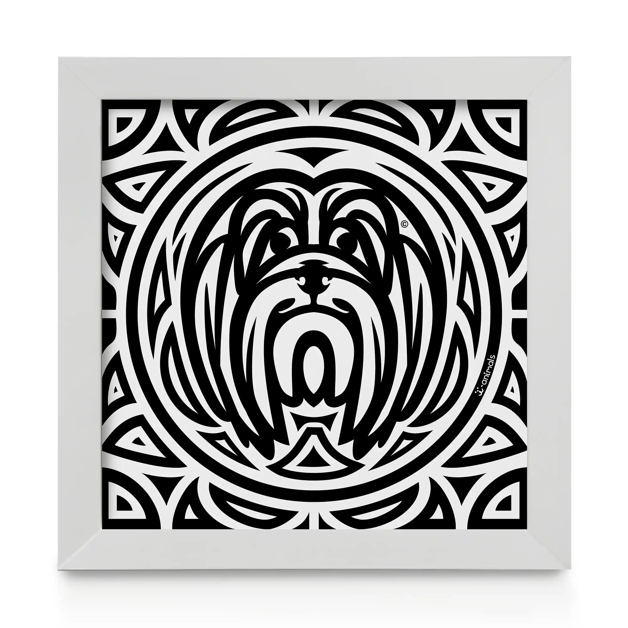 Quadro decorativo Lhasa Apso - Total - Tribal