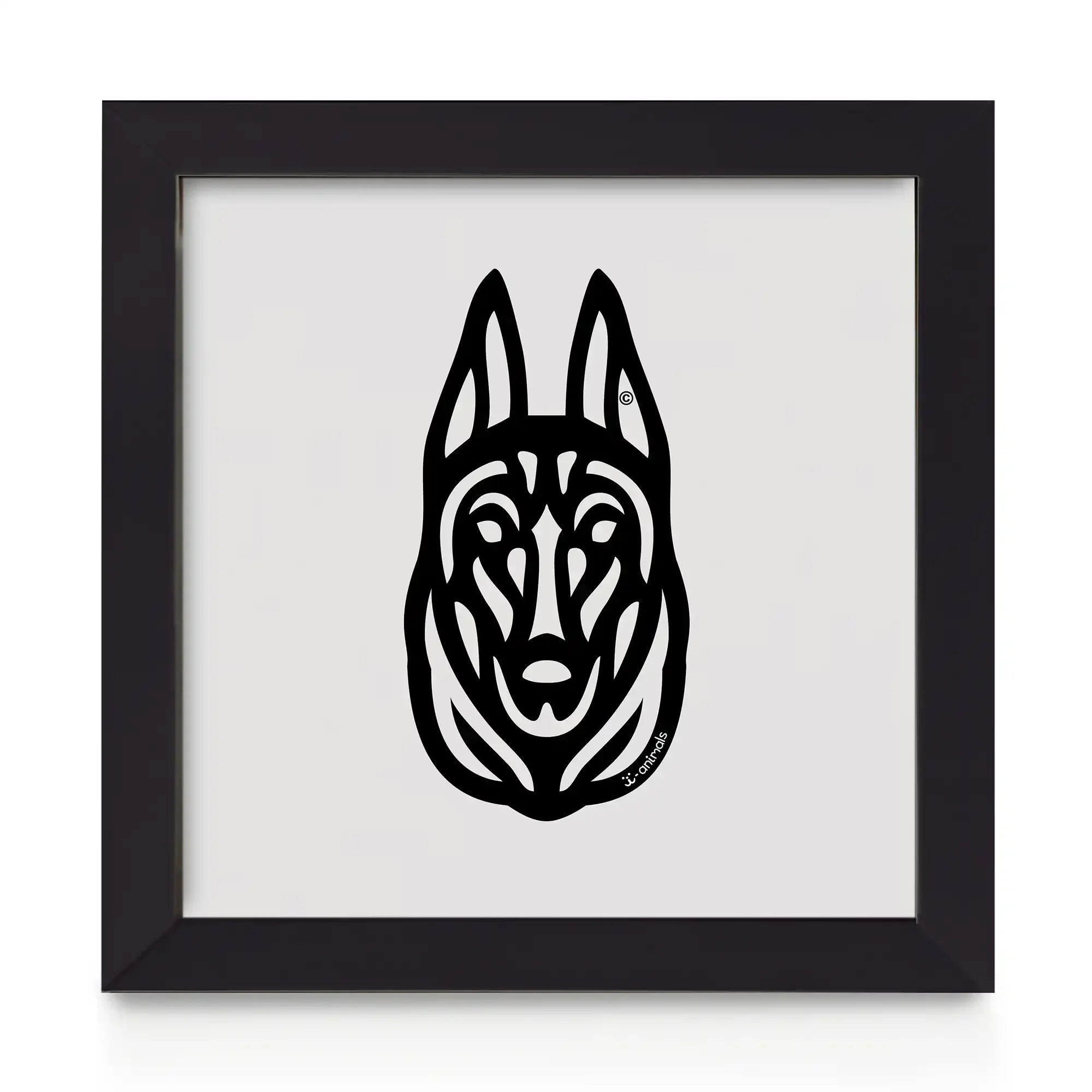 Quadro decorativo Malinois - Tribal