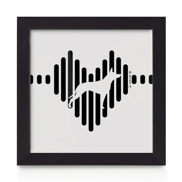 Quadro decorativo Malinois - Coração