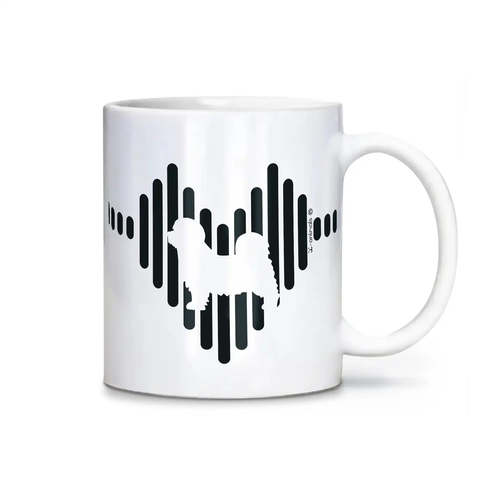 Caneca Maltês - Coração - i-animals