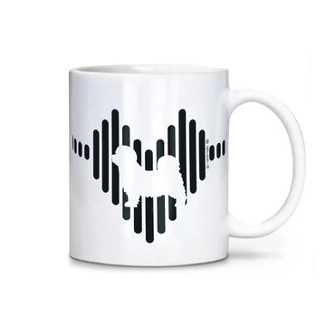 Caneca Maltês - Coração - i-animals