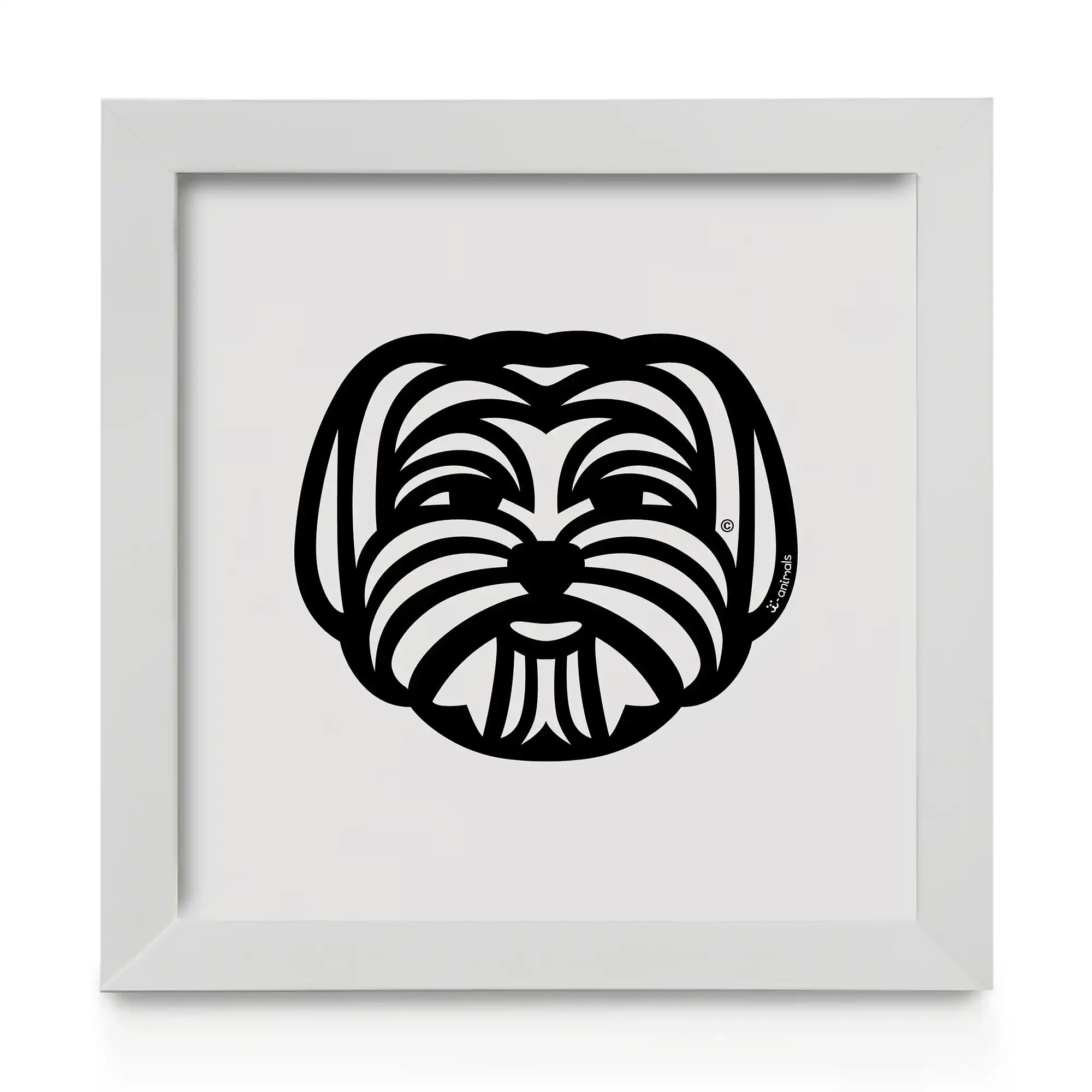 Quadro decorativo Maltês - Tribal