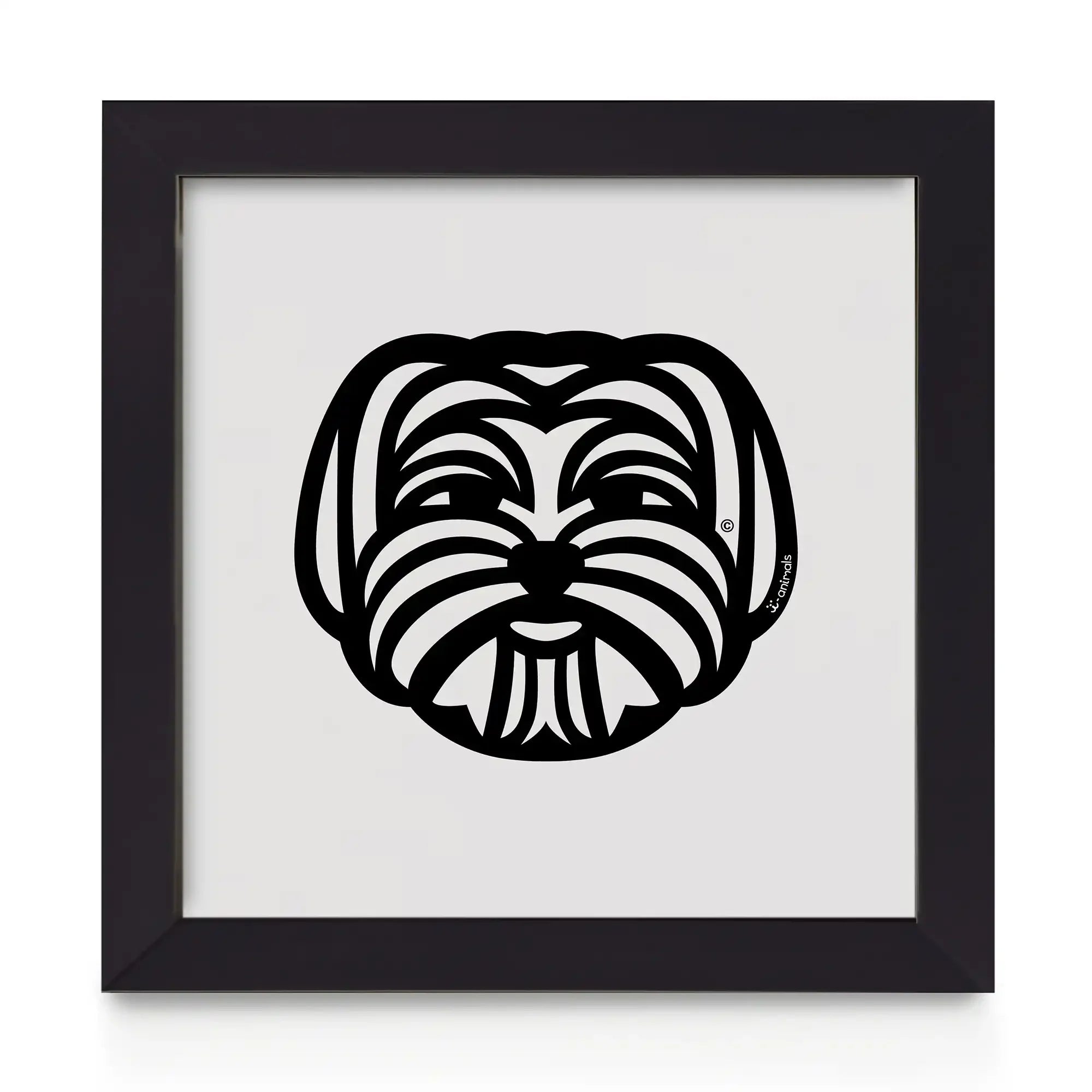 Quadro decorativo Maltês - Tribal