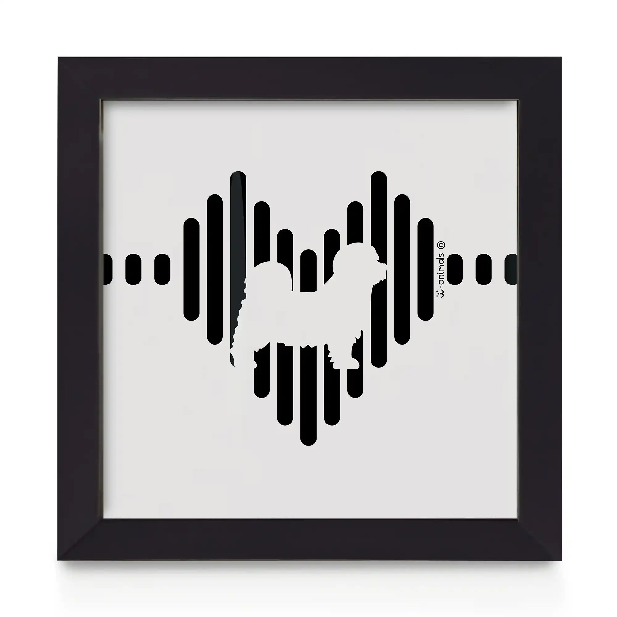 Quadro decorativo Maltês - Coração