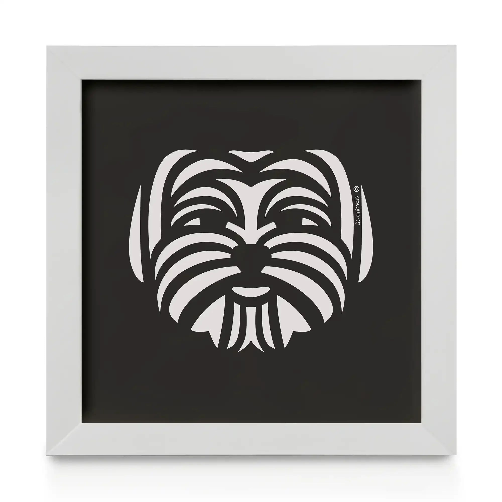 Quadro decorativo Maltês - Tribal
