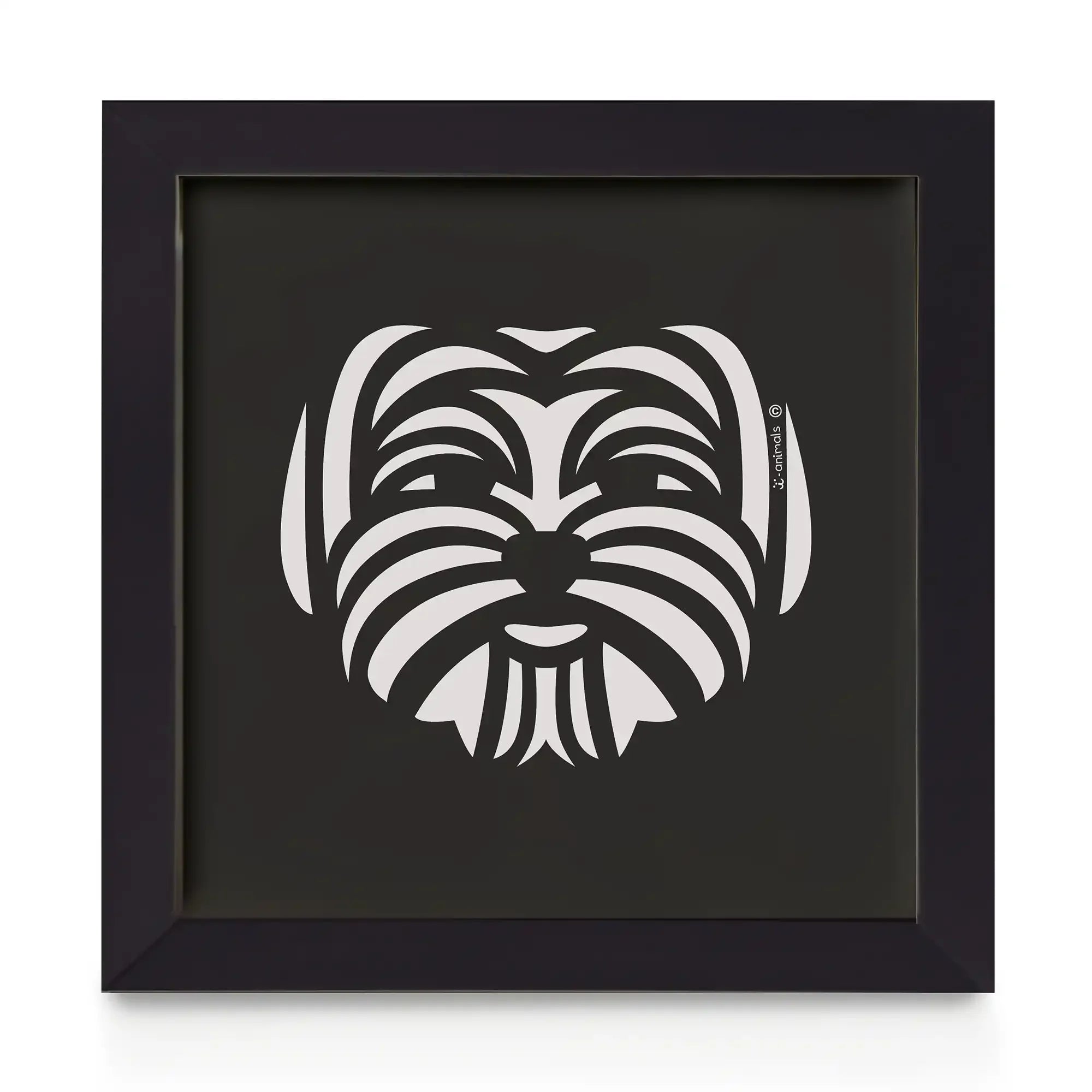 Quadro decorativo Maltês - Tribal