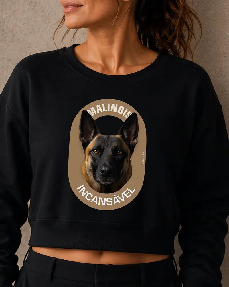 Moletom Cropped Malinois Incansável - Essência