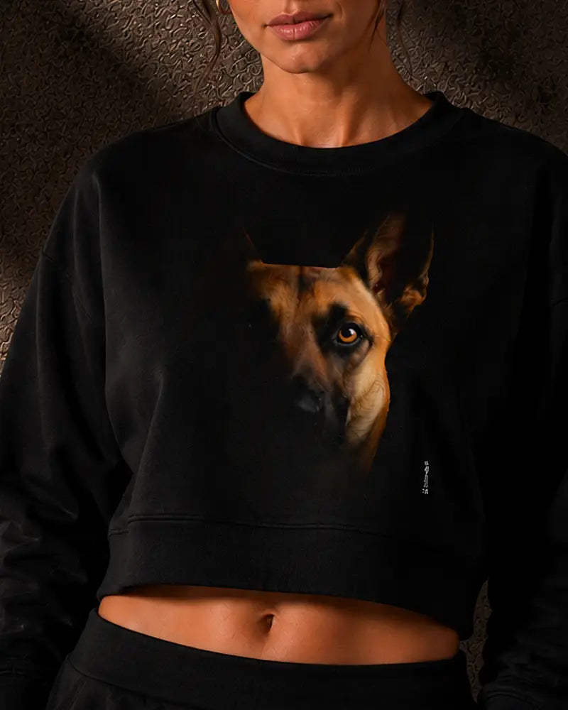 Moletom Cropped Malinois - Retrato