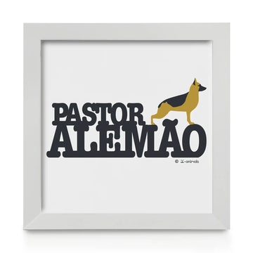 Quadro decorativo Pastor Alemão - Identidade