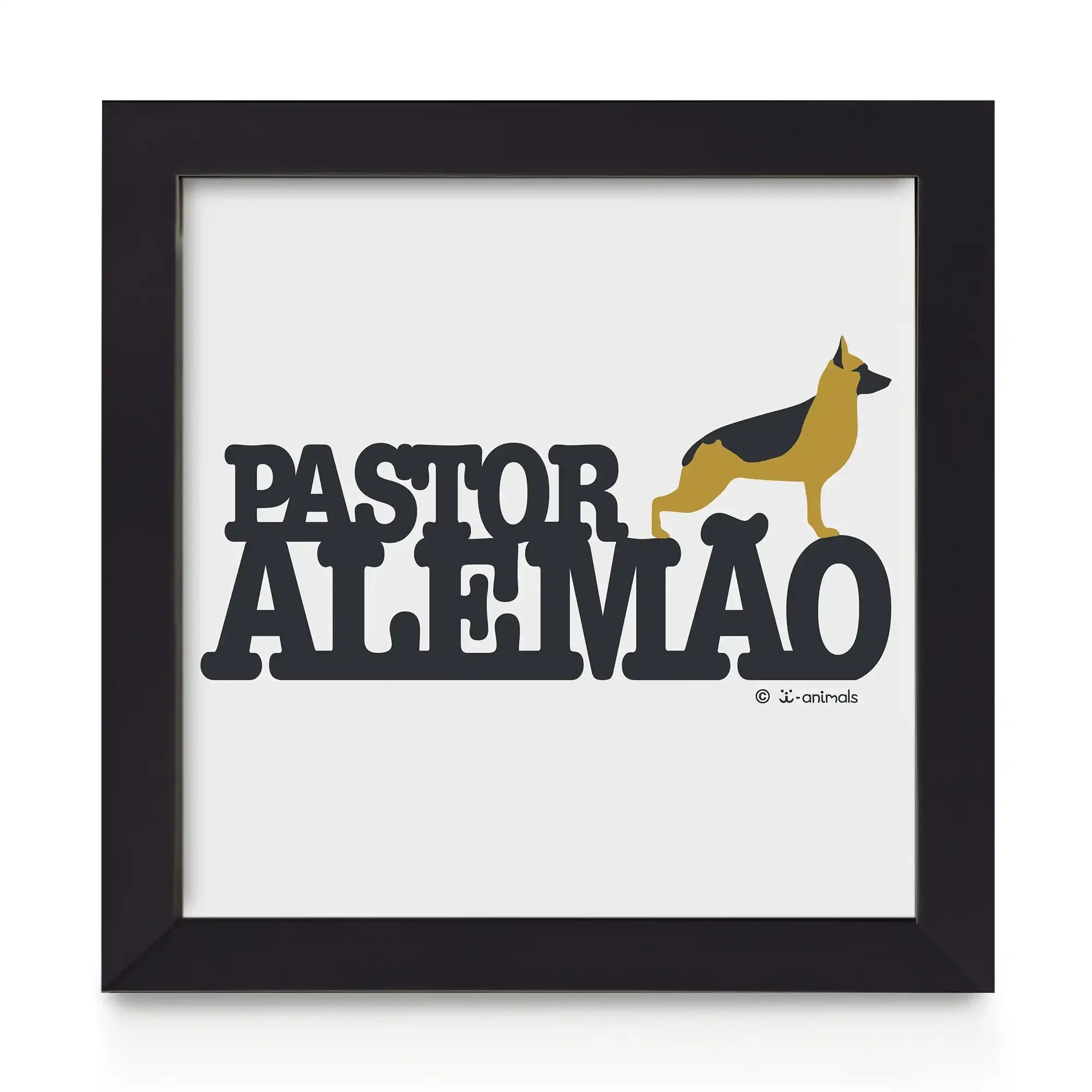 Quadro decorativo Pastor Alemão - Identidade