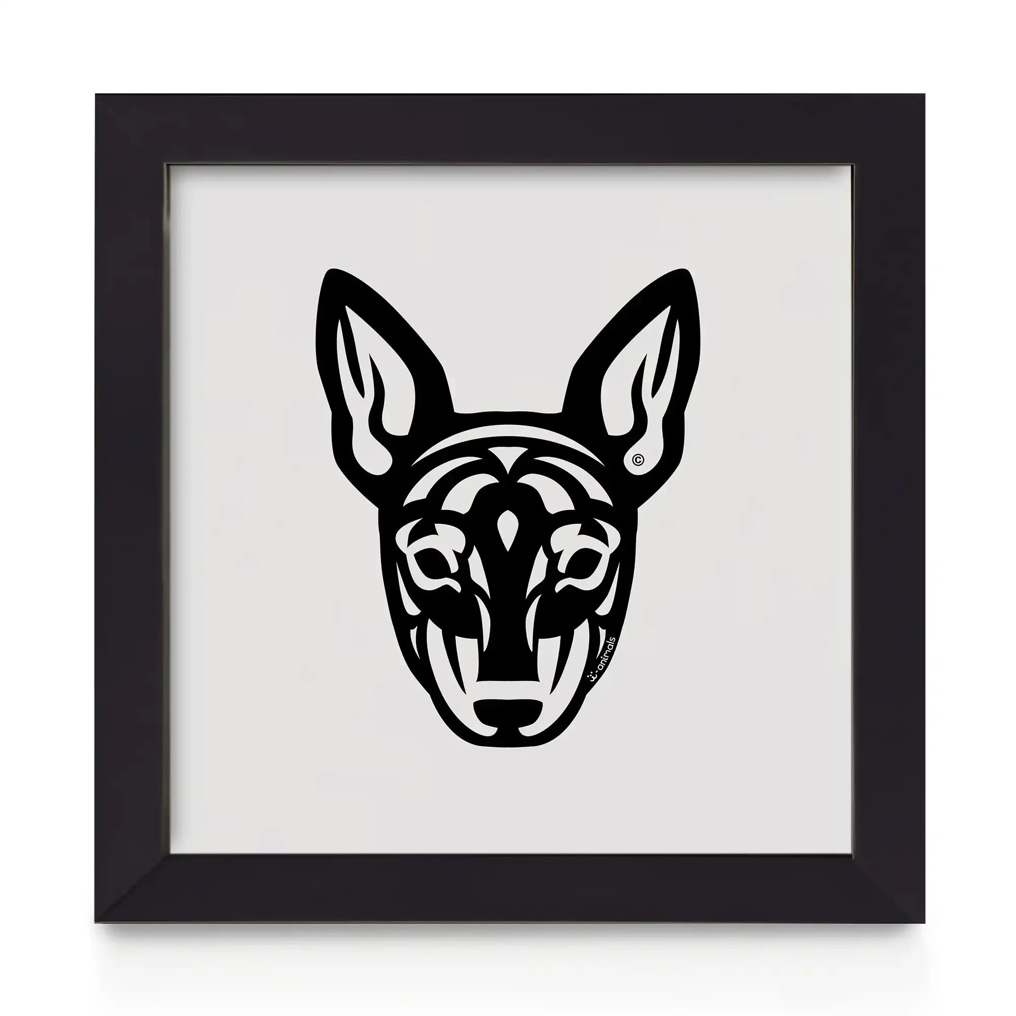 Quadro decorativo Pinscher - Tribal