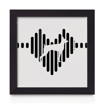 Quadro decorativo Pinscher - Coração
