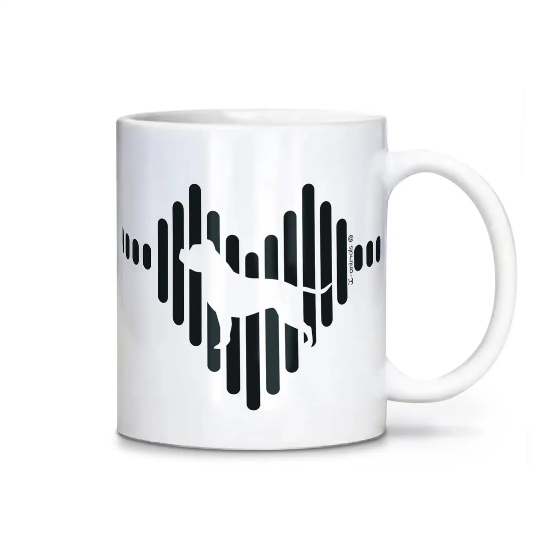 Caneca Pit bull - Coração i-animals