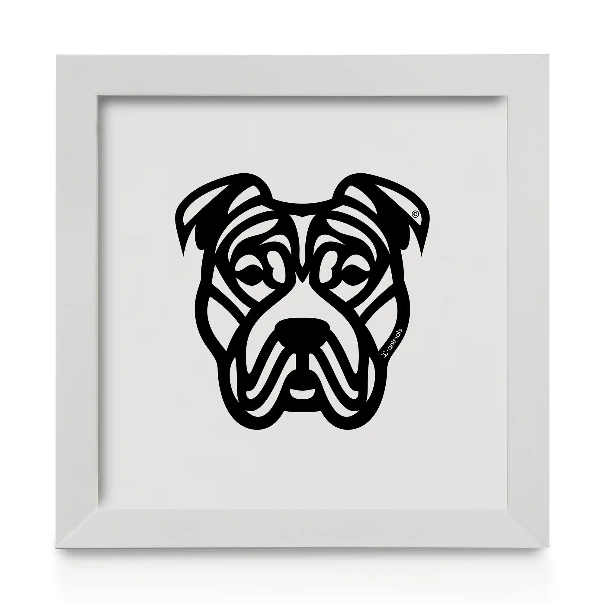 Quadro decorativo Pit Bull - Tribal