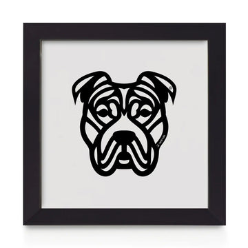 Quadro decorativo Pit Bull - Tribal