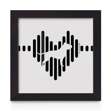 Quadro decorativo Pit Bull - Coração