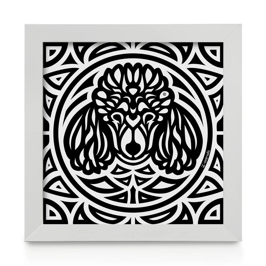 Quadro decorativo Poodle - Total - Tribal