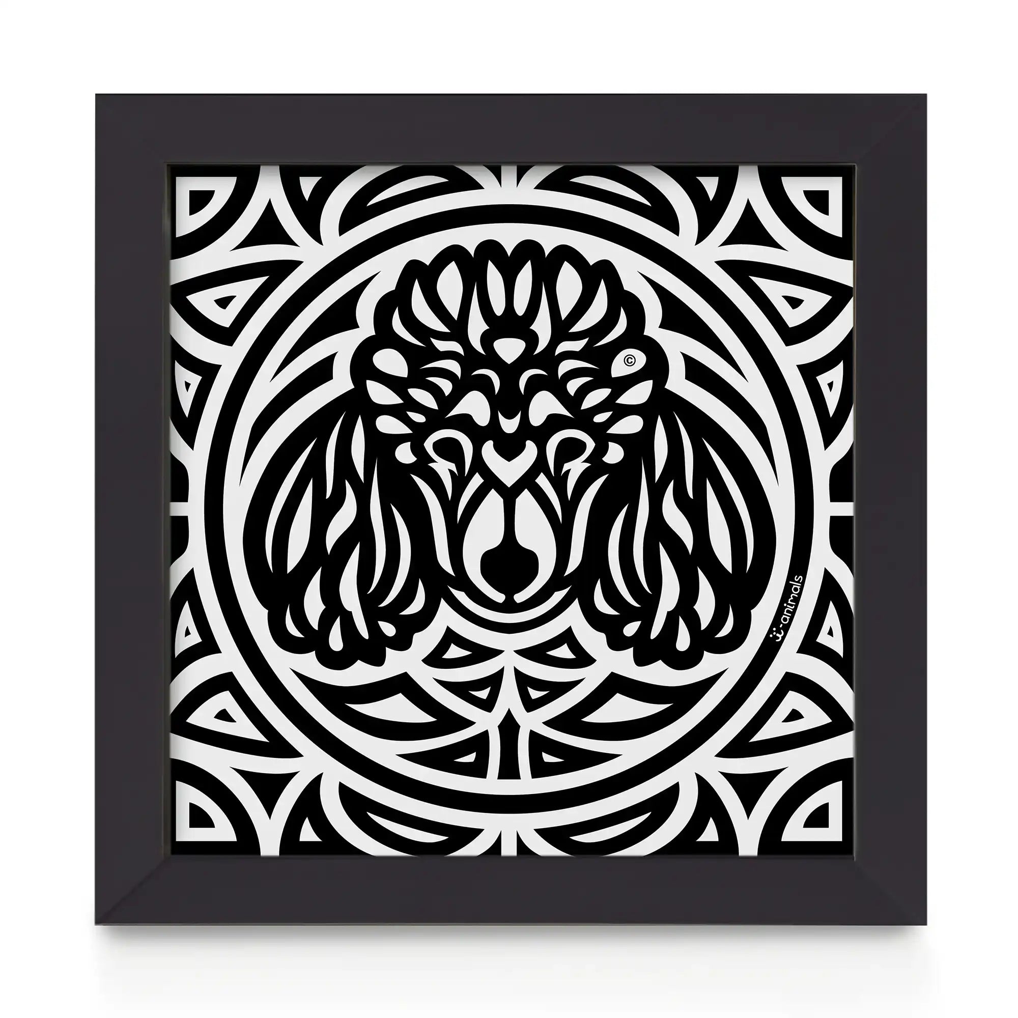 Quadro decorativo Poodle - Total - Tribal
