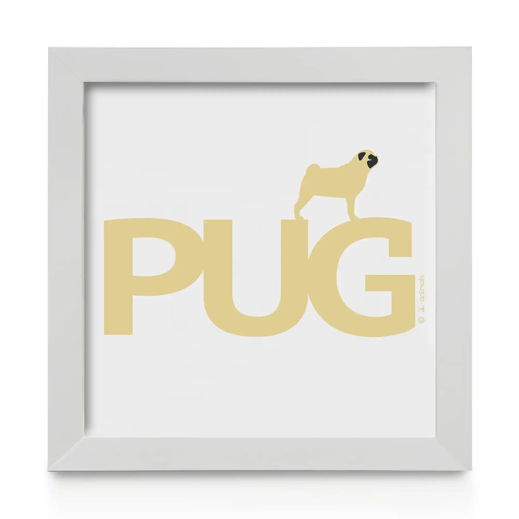 Quadro decorativo Pug - Identidade