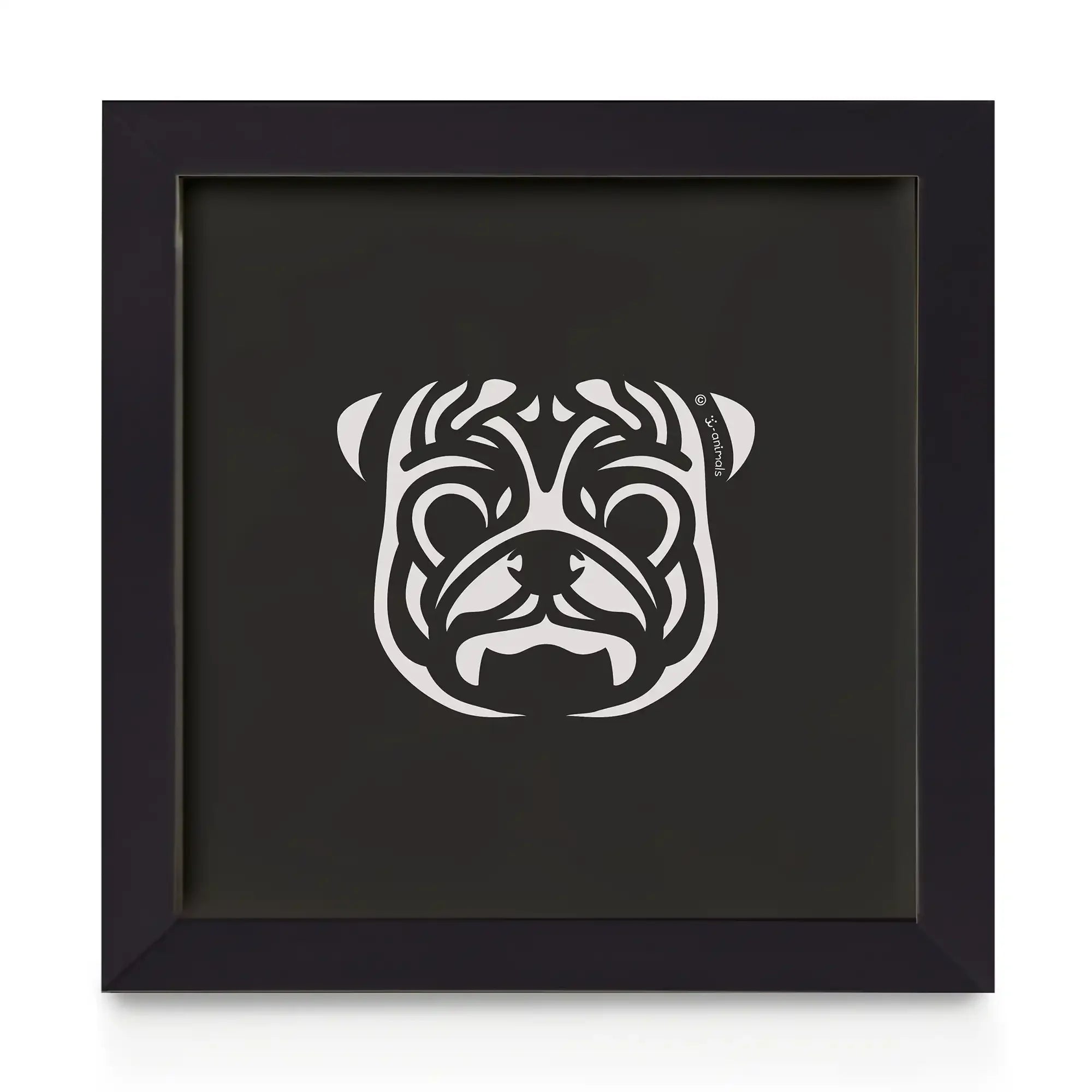 Quadro decorativo Pug - Tribal