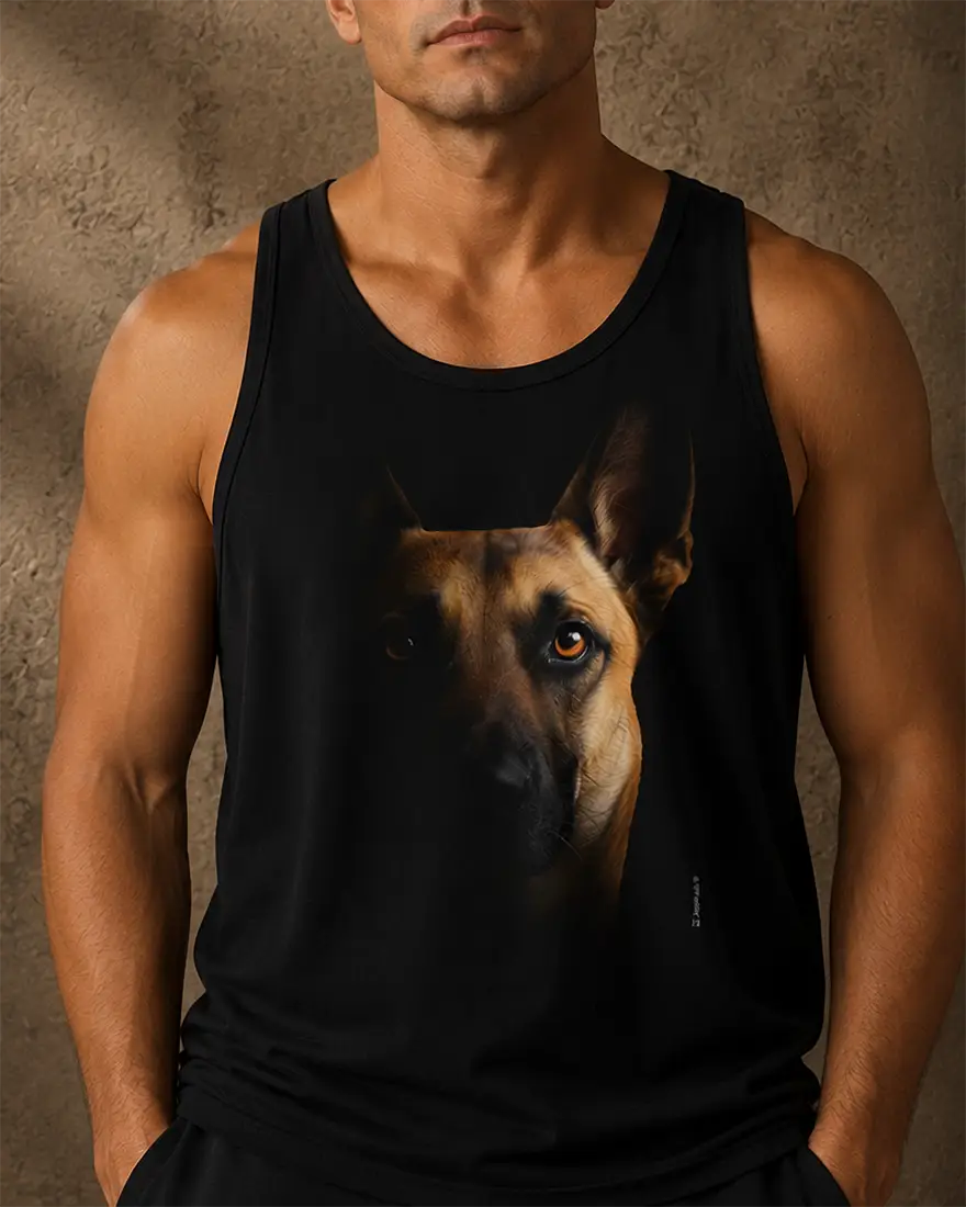 Camiseta Regata Malinois - Retrato
