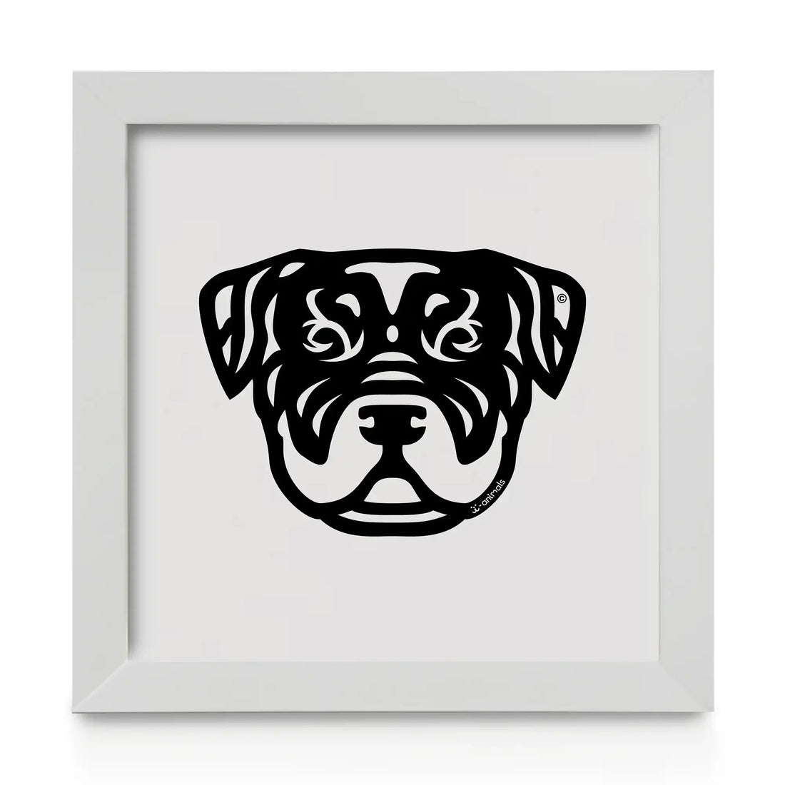 Quadro decorativo Rottweiller - Tribal