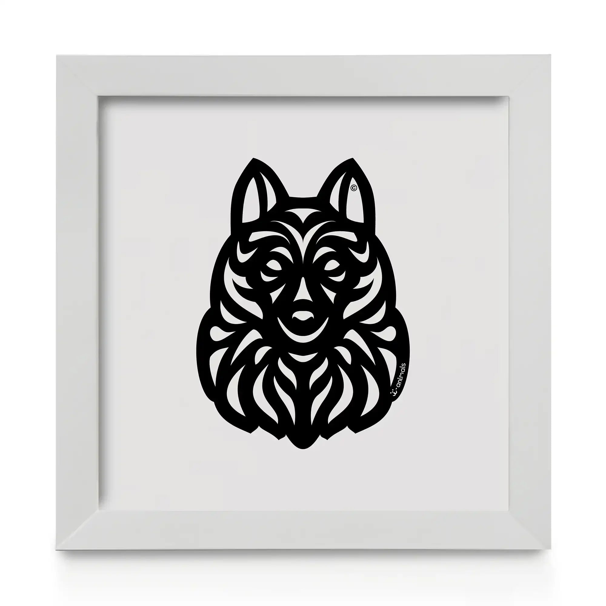 Quadro decorativo Schipperke - Tribal