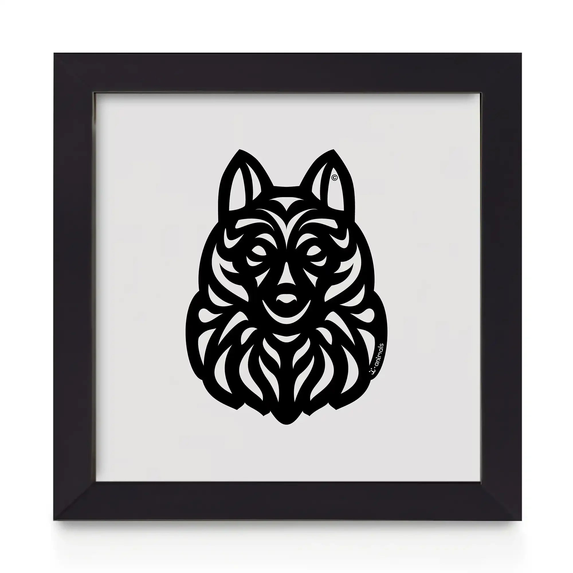 Quadro decorativo Schipperke - Tribal