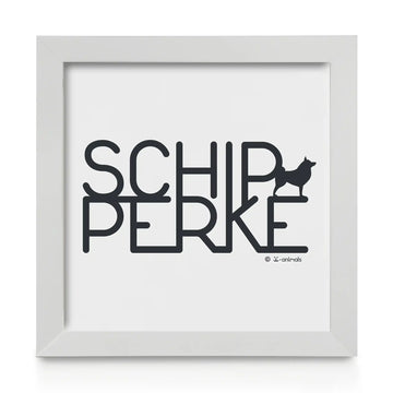 Quadro decorativo Schipperke - Identidade