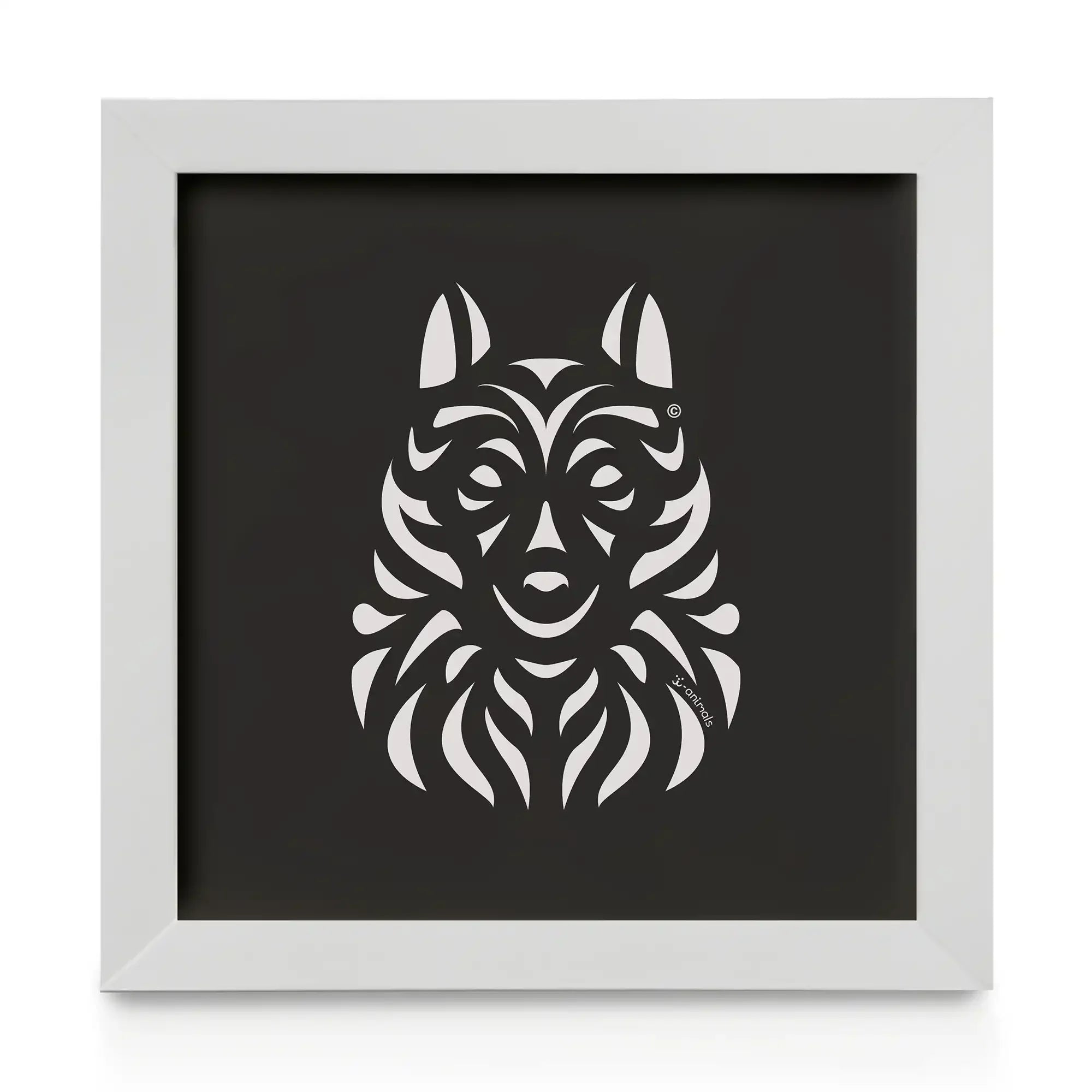 Quadro decorativo Schipperke - Tribal