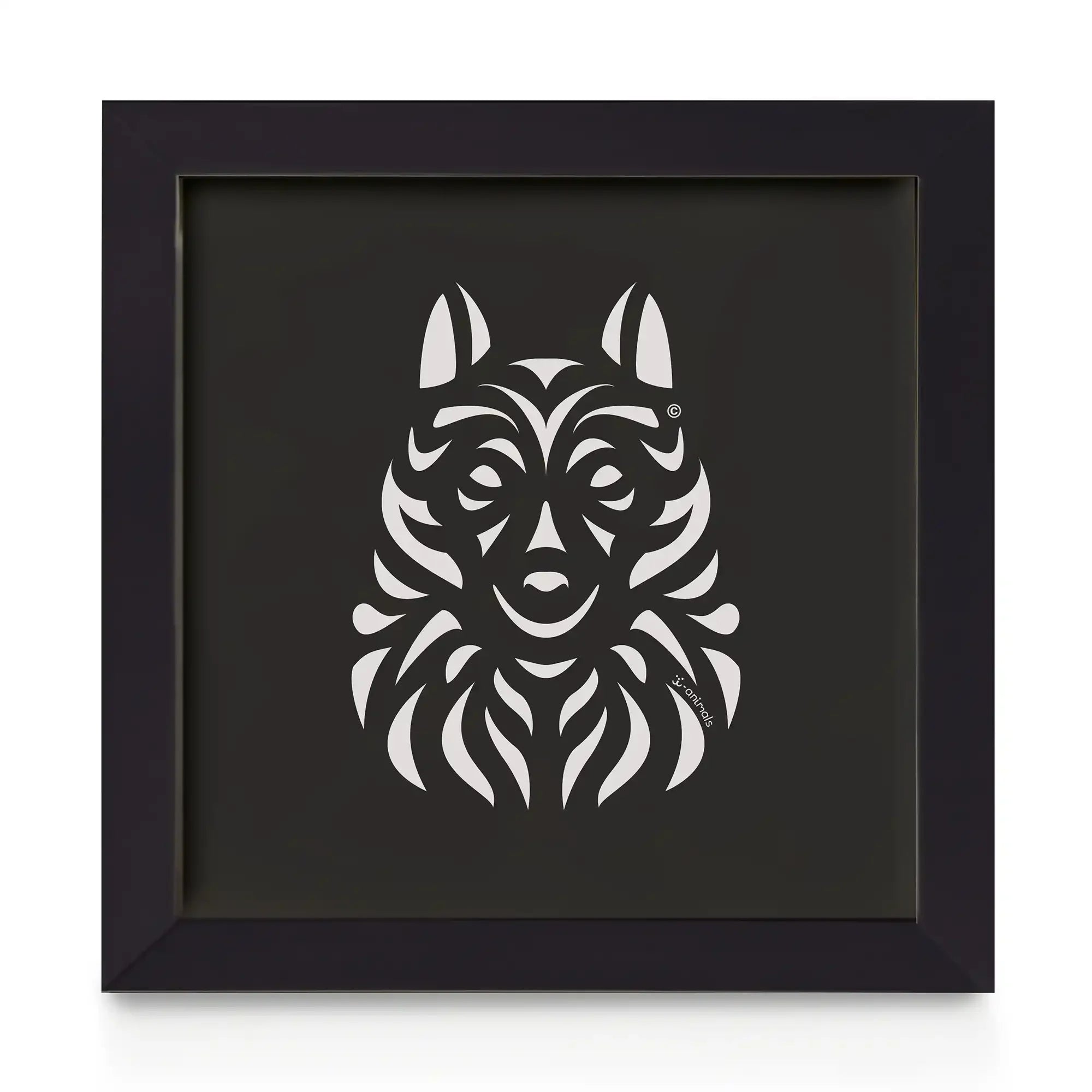 Quadro decorativo Schipperke - Tribal