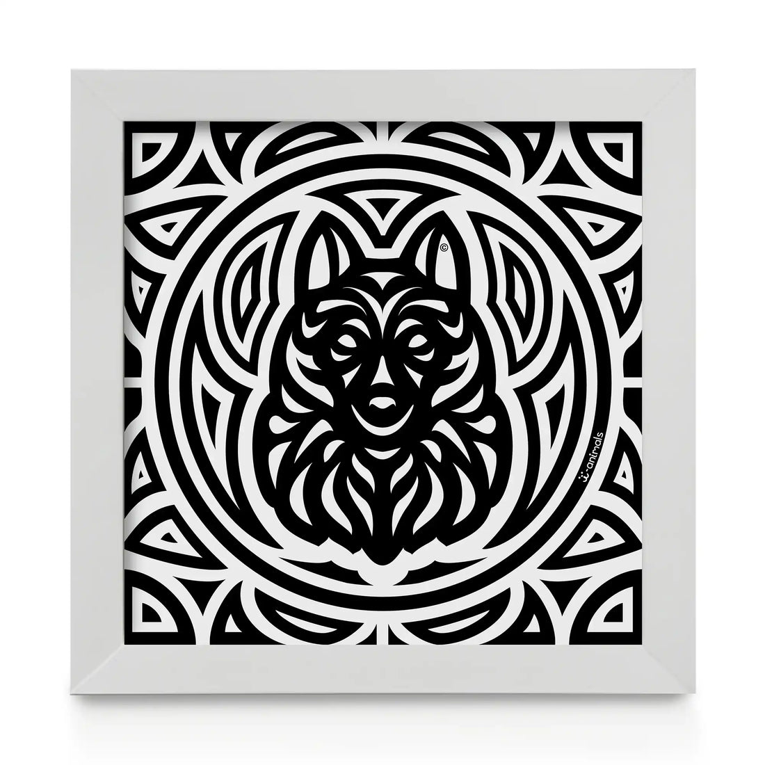 Quadro decorativo Schipperke - Total - Tribal