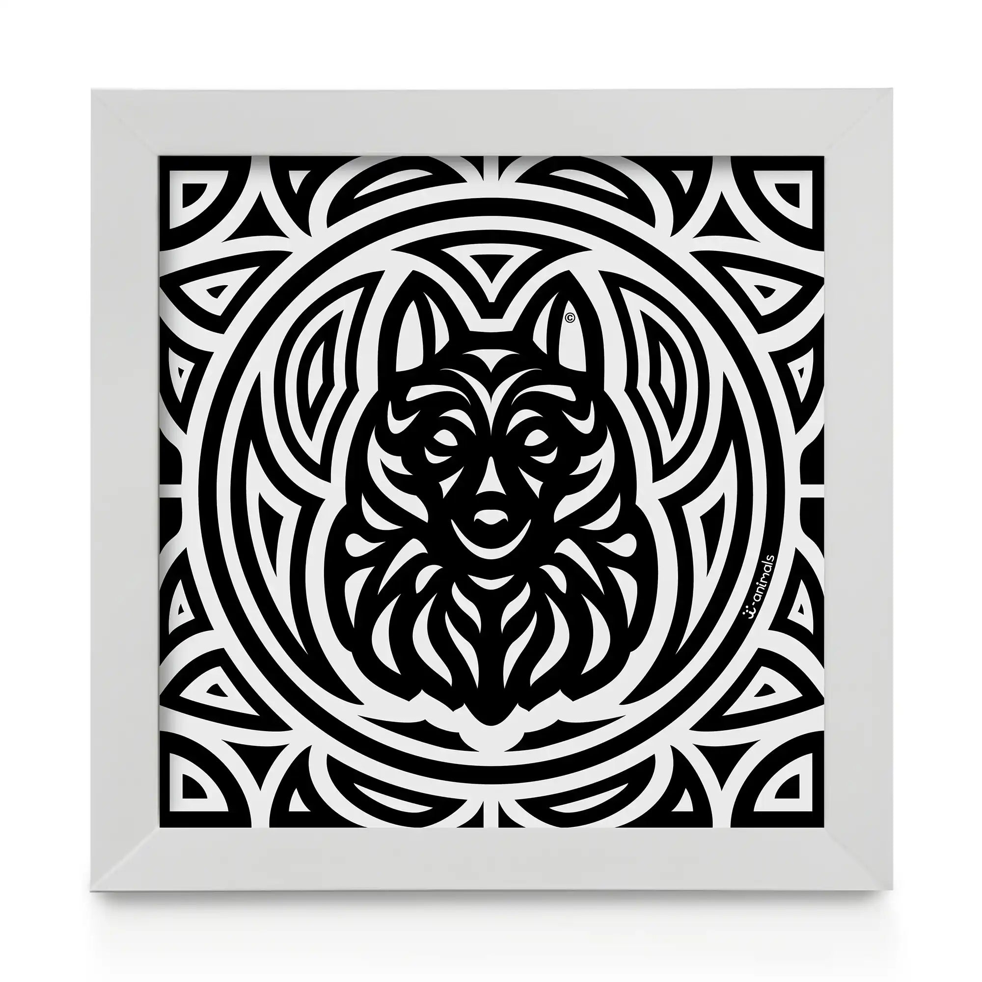 Quadro decorativo Schipperke - Total - Tribal