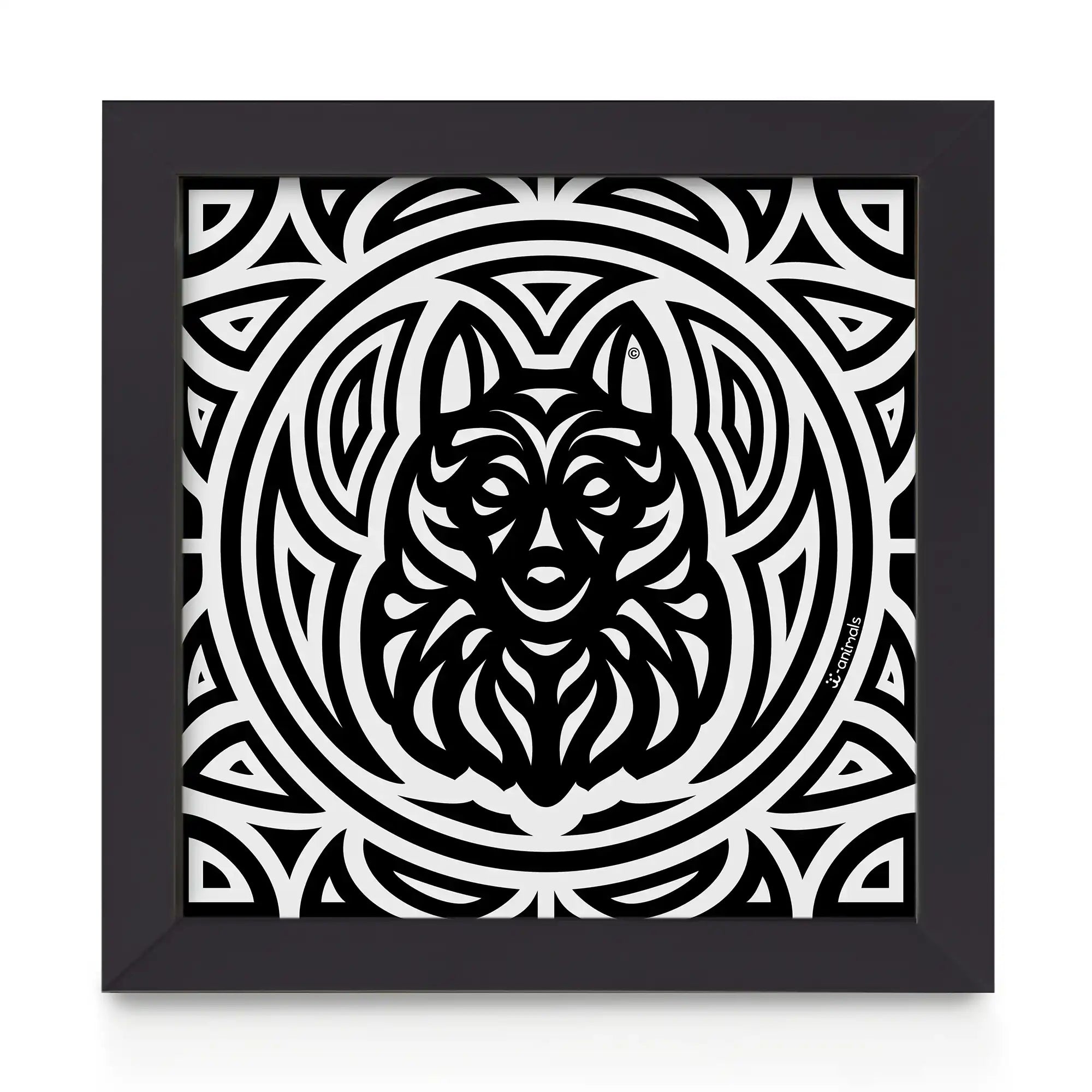 Quadro decorativo Schipperke - Total - Tribal