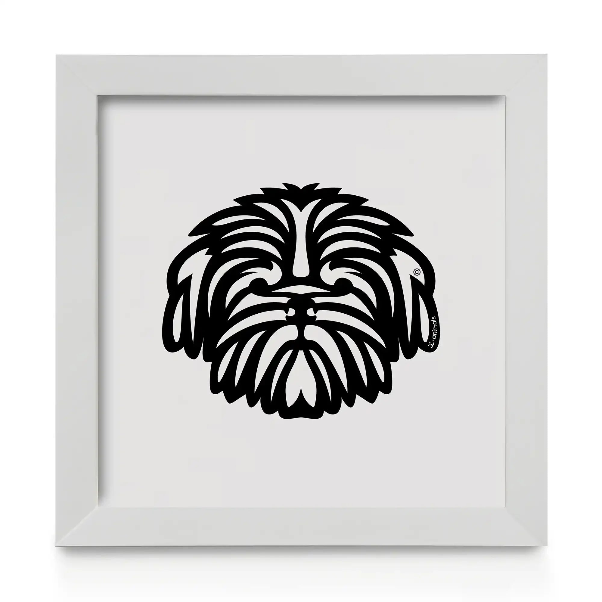Quadro decorativo Shih Tzu - Tribal