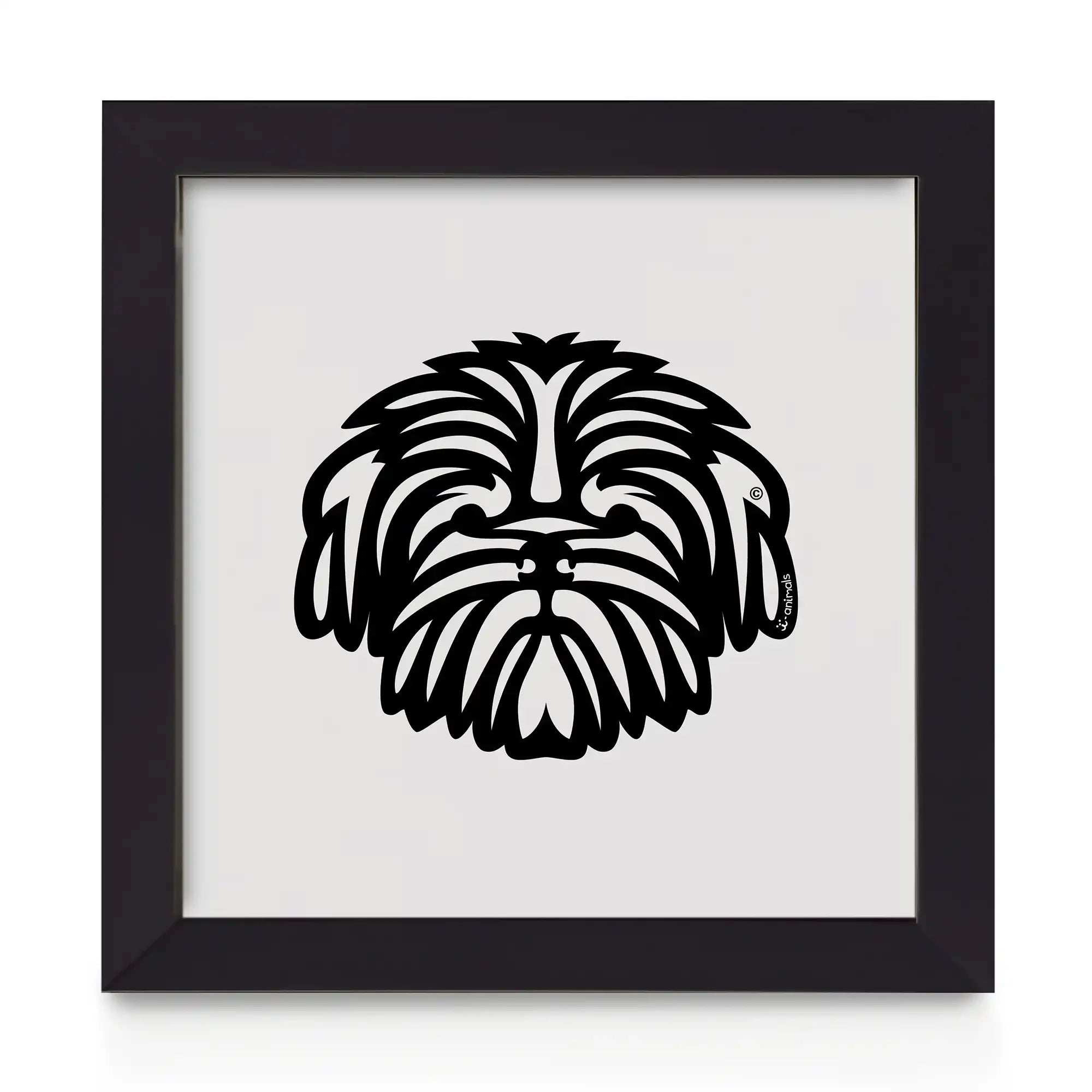 Quadro decorativo Shih Tzu - Tribal