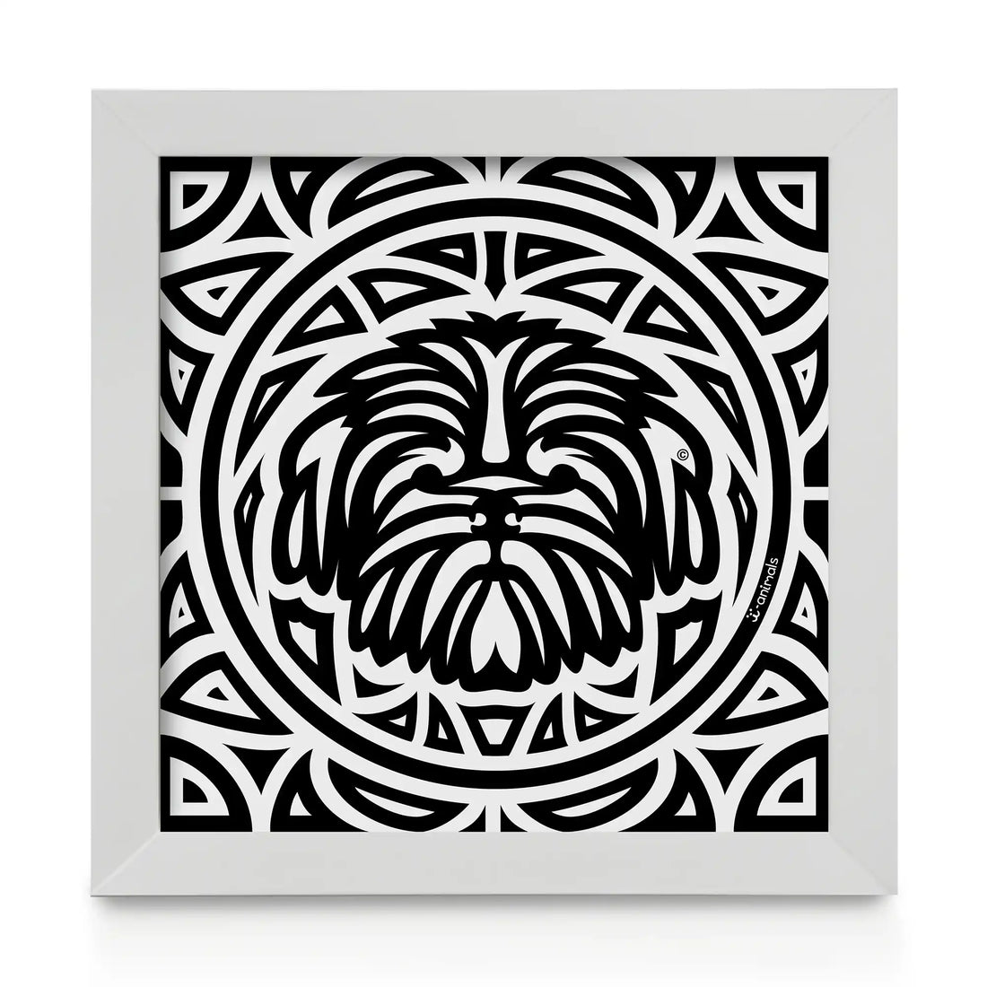 Quadro decorativo Shih Tzu - Total - Tribal