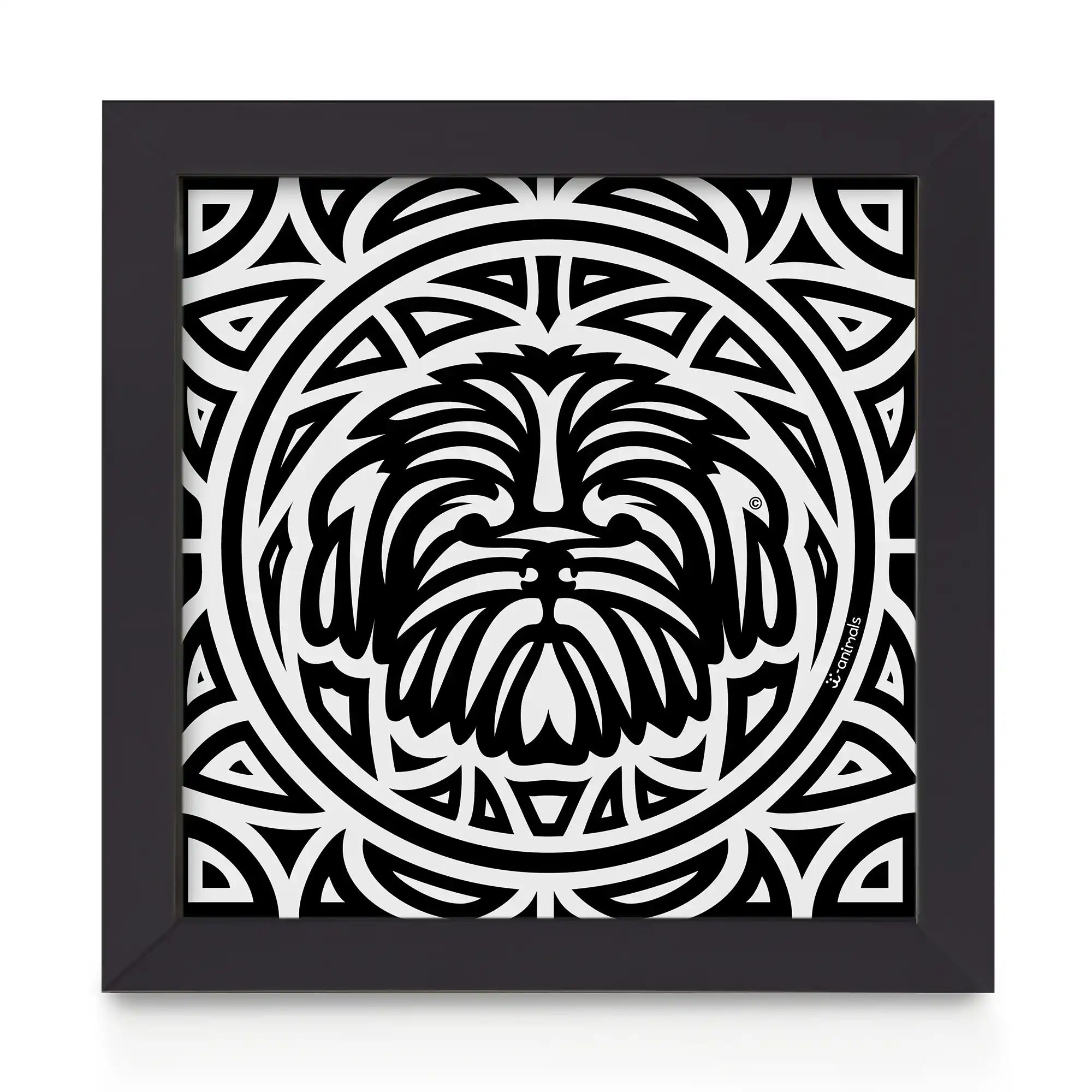 Quadro decorativo Shih Tzu - Total - Tribal