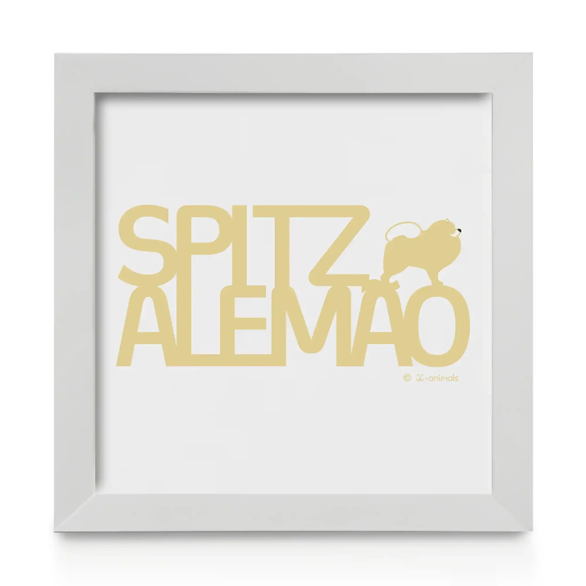 Quadro decorativo Spitz Alemão - Identidade