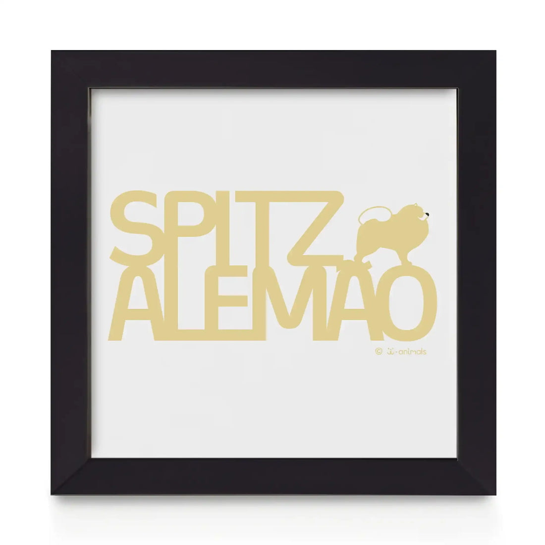 Quadro decorativo Spitz Alemão - Identidade